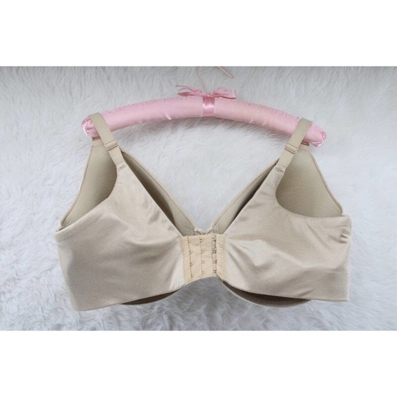 Cacique 42F Bra Lightly Lined Full Coverage UnderWire Beige - Picture 2 of 7